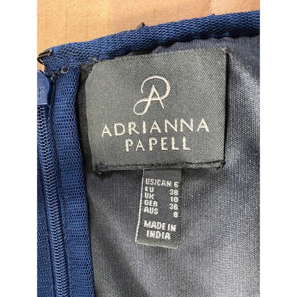 ADRIANNA PAPELL DRESS GOWN 6 MOTHER OF THE BRIDE FORMAL EVENING BRIDESMAID - Picture 4 of 15